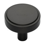 M Marcus Heritage Brass Stepped Disc Design Cabinet Knob 38mm 